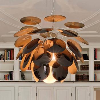 MARSET Discocó függőlámpa Ø 88 cm fekete/arany kép