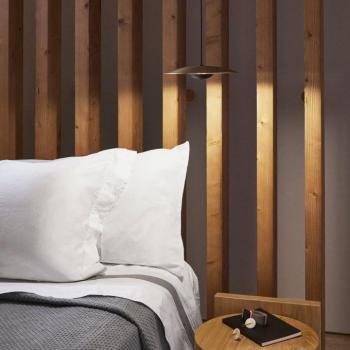 MARSET Ginger LED függő világítás, Triac, Ø20 cm, sárgaréz kép