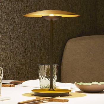 MARSET Ginger LED tölthető asztali világítás, alumínium, sárgaréz, dimmelhető kép