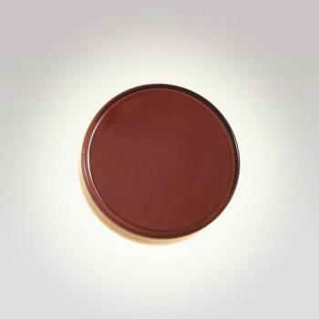 MARSET LED fali lámpa Caramel, barna, Ø 22 cm, TRIAC, üveg kép