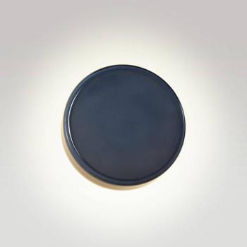 MARSET LED fali lámpa Caramel, kék, Ø 22 cm, TRIAC, üveg kép