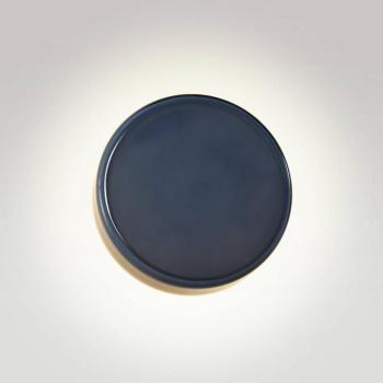 MARSET LED fali lámpa Caramel, kék, Ø 28 cm, TRIAC, üveg kép