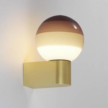 MARSET LED fali lámpa Dipping Light A1, barna/sárgaréz kép