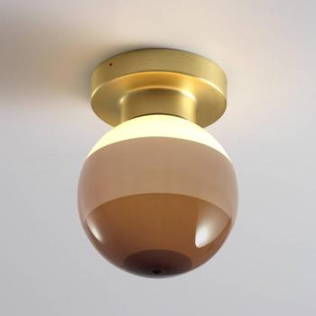 MARSET LED fali lámpa Dipping Light A2, barna/sárgaréz kép