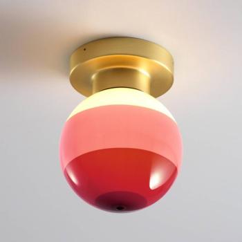 MARSET LED fali lámpa Dipping Light A2, bordó/sárgaréz kép