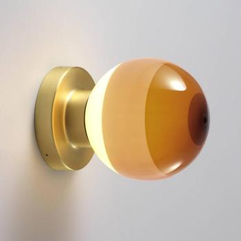 MARSET LED fali lámpa Dipping Light A2, krém/sárgaréz kép