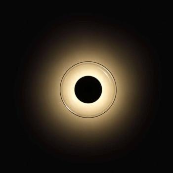 MARSET LED fali világítás Aura, Ø 18 cm, be/ki, áttetsző kép
