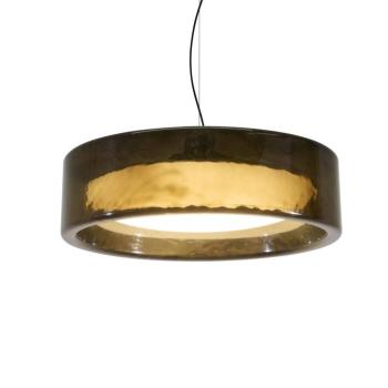MARSET LED lógó lámpa Ringo, Ø 90 cm, sötét füstszürke