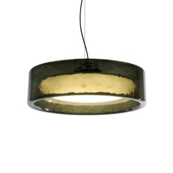 MARSET LED lógó lámpa Ringo, Ø 90 cm, zöld TRIAC, műanyag kép