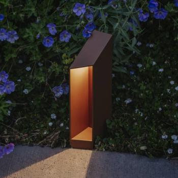 MARSET LED talapzati lámpa Domus Magasság 26 cm, rozsdabarna alumínium kép