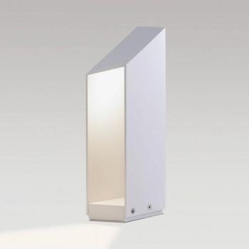 MARSET LED talapzati lámpa Domus, magasság 37 cm, fehér, alumínium kép