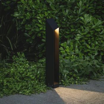 MARSET LED talapzati lámpa Domus, magasság 55 cm, fekete, alumínium kép
