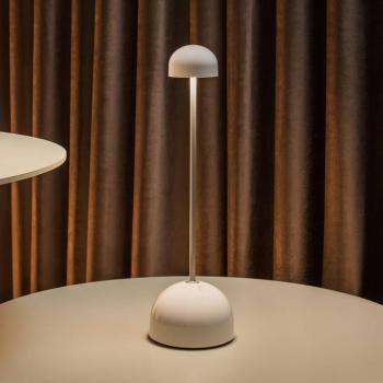 MARSET LED tölthető asztali világítás Sips, fehér/ezüst, 31 cm, acél kép