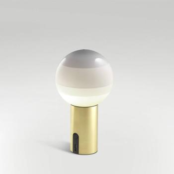 MARSET újratölthető asztali világítás Dipping Light, dimmelhető fehér/sárgaréz kép