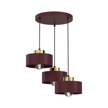 MARTI kábelen függő csillár 3xE27/15W/230V bordó/arany 9703A kép