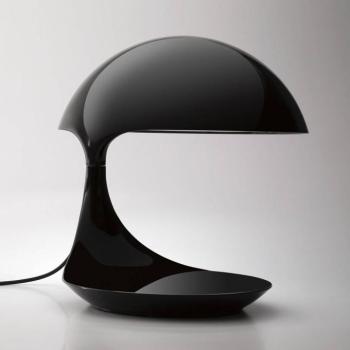 Martinelli Luce Cobra - Retro asztali lámpa fekete színben kép