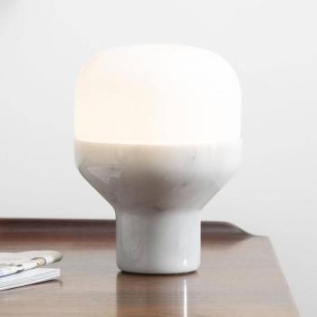 Martinelli Luce Delux asztal 22 cm márvány fehér kép