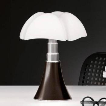 Martinelli Luce Pipistrello LED asztali lámpa, barna, dimmelhető fényerővel kép