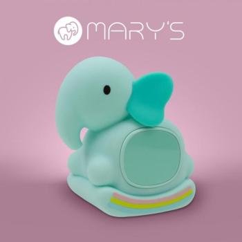 MARY'S éjjeli lámpa ébresztőórával hintázó elefánt kép