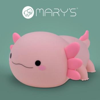 MARY'S LED éjjeli lámpa axolotl rózsaszín kép
