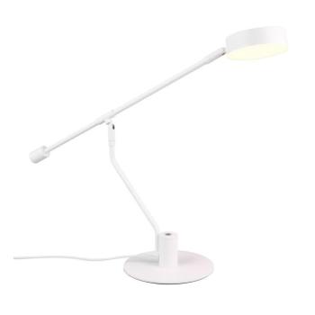 Matt fehér LED asztali lámpa hajlítható szerkezettel (magasság 64 cm) Manduro – Trio kép