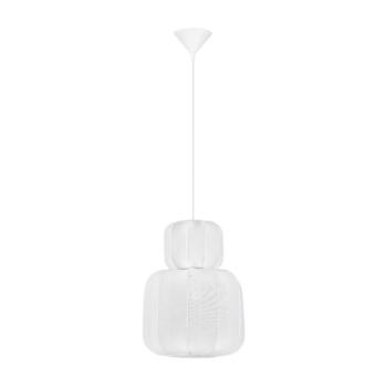 Matt fehér textil függőlámpa ø 28 cm Delina – Nova Luce kép