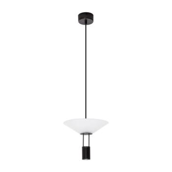 Matt fekete alumínium LED függőlámpa akrilüveg búrával ø 22 cm Anafi – Nova Luce kép