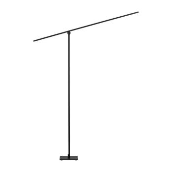 Matt fekete fém LED állólámpa hajlítható szerkezettel-dimmelhető (magasság 144 cm) Tenso – Nova Luce kép