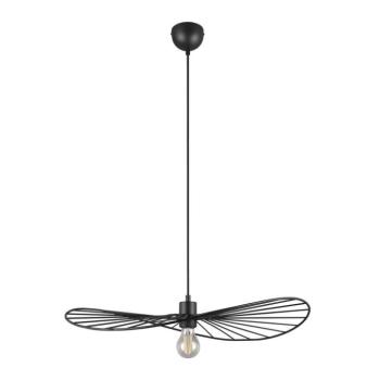 Matt fekete függőlámpa ø 60 cm Chapeau – Reality kép