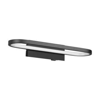 Matt fekete LED fali lámpa (hosszúság 40 cm) Gianni – Trio kép