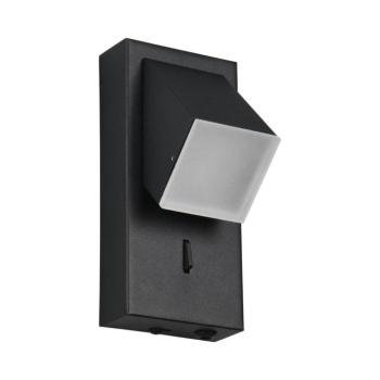 Matt fekete LED fali lámpa Raglan – Trio kép