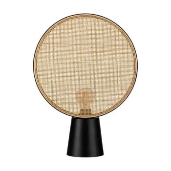 Matt fekete-natúr színű fém asztali lámpa (magasság 48,5 cm) Tierra – Nova Luce kép
