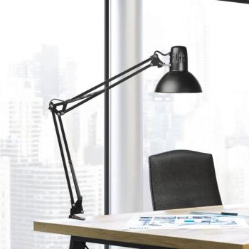 MAULstudy csíptetős világítás, fekete, 44 cm, fém, E27 kép