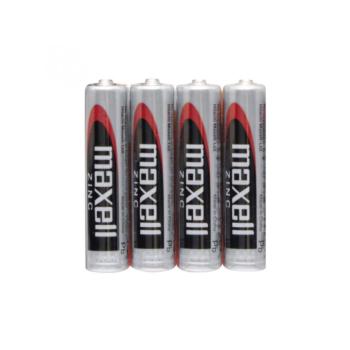 Maxell R03 AAA elem, féltartós, mini ceruza, 1,5V, 4 db/csomag kép