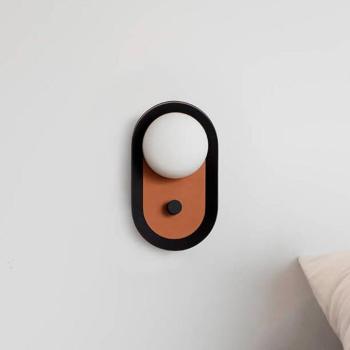 Maya LED fali lámpa, terrakotta, alumínium/üveg, szélesség 12,2 cm kép