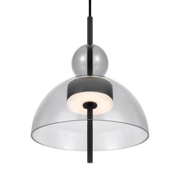 Maytoni Bangkok, gömb alakú, világosszürke, Ø 25 cm, üveg kép