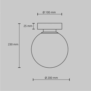 Maytoni Basic form fali világítás, fekete, Ø 20 cm kép