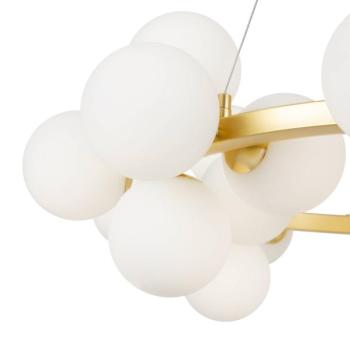 Maytoni Dallas függőlámpa, 25-light, kerek, arany kép