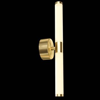Maytoni LED fali lámpa Axis, arany színű, magasság 35,6 cm kép