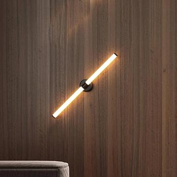 Maytoni LED fali lámpa Axis, arany színű, magasság 63 cm kép