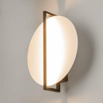 Maytoni LED fali lámpa Mira, fekete/fehér, magasság 30 cm, fém kép