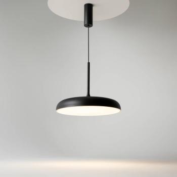 Maytoni LED lógó világítás Gerhard, Ø 40 cm, fekete, fém kép