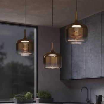 Maytoni LED lógó világítás Spirito, arany, üveg/fém, Ø 26 cm kép