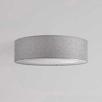 Maytoni mennyezeti lámpa Bergamo, szürke/fehér, vászon, Ø 52 cm kép