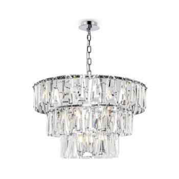 Maytoni MOD043PL-18CH - Csillár láncon PUNTES 18xE14/40W/230V króm MOD043PL-18CH