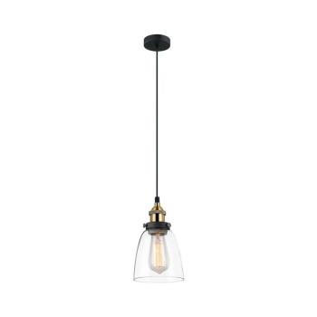 MDM-2563/1 GD+CL - Csillár zsinóron FRANCIS 1xE27/40W/230V fekete/arany MDM-2563/1 GD+CL