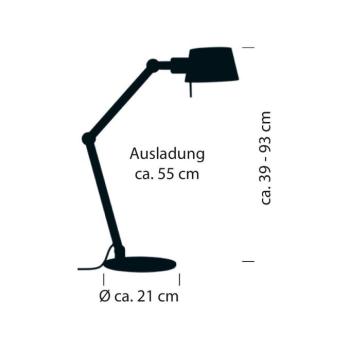 Medo asztali lámpa, homokszínű, magasság 93 cm, E27 kép