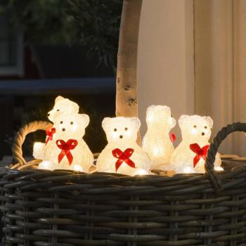 Medve LED világító figura, 5 darabos fényfüzér kép