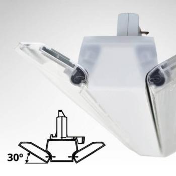 MEGAMAN LED háromfázisú sínlámpa Xavier 4000K fehér 60 cm kép