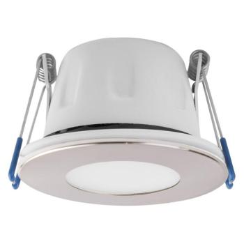 MEGAMAN LED süllyesztett spotlámpa Tego Slim, 4000 K, nikkel, IP65 kép